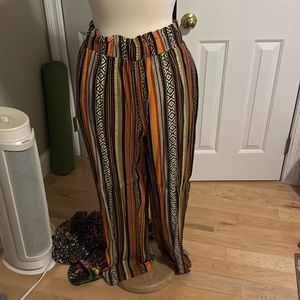 Tribal print flowy pant